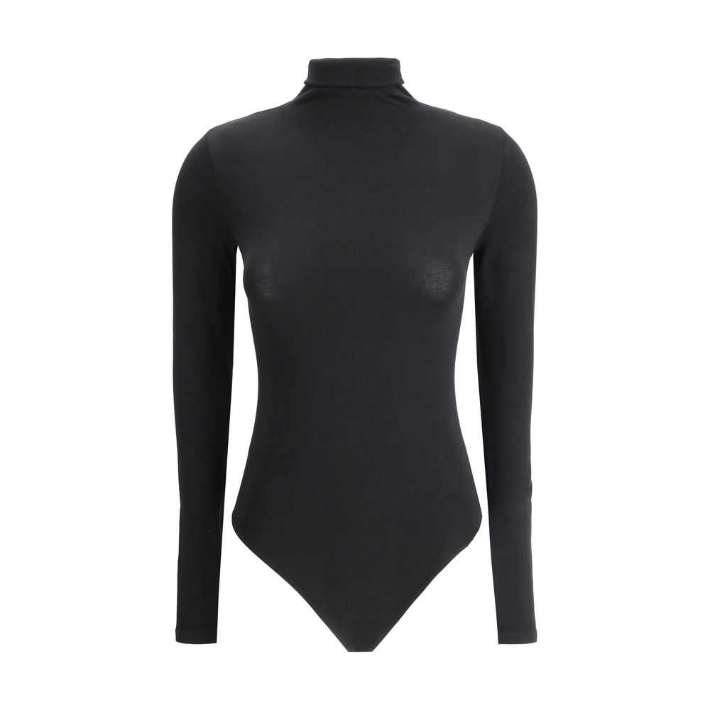 Wolford Black Cotton Bodysuit Wolford