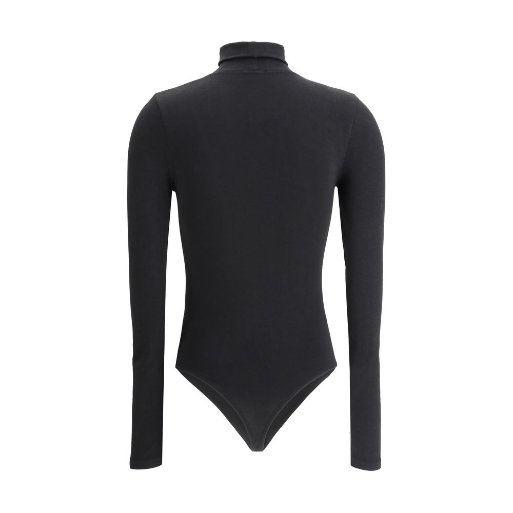 Wolford Black Cotton Bodysuit Wolford