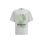 Balenciaga White Cotton T-Shirt Balenciaga