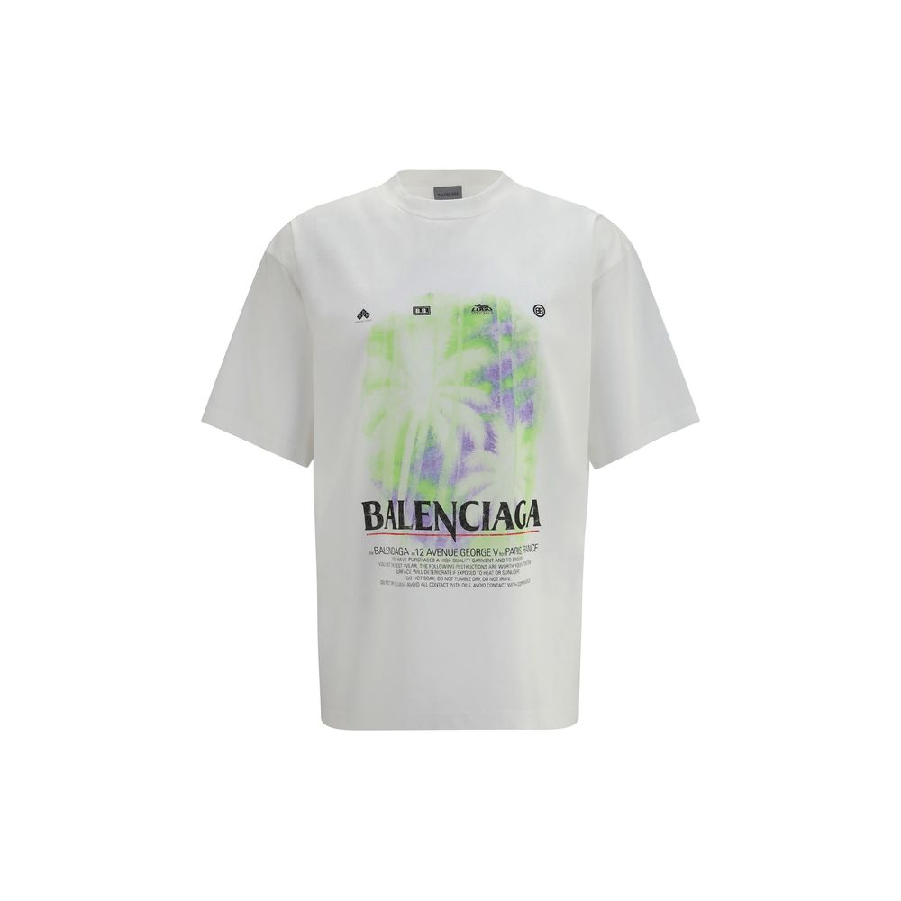 Balenciaga White Cotton T-Shirt Balenciaga
