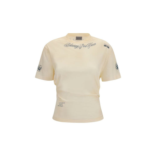 Balenciaga Beige Cotton T-Shirt Balenciaga