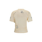 Balenciaga Beige Cotton T-Shirt Balenciaga