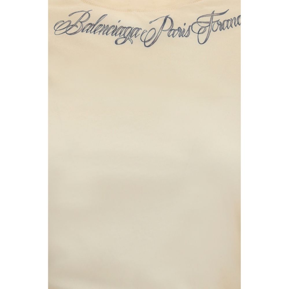 Balenciaga Beige Cotton T-Shirt Balenciaga