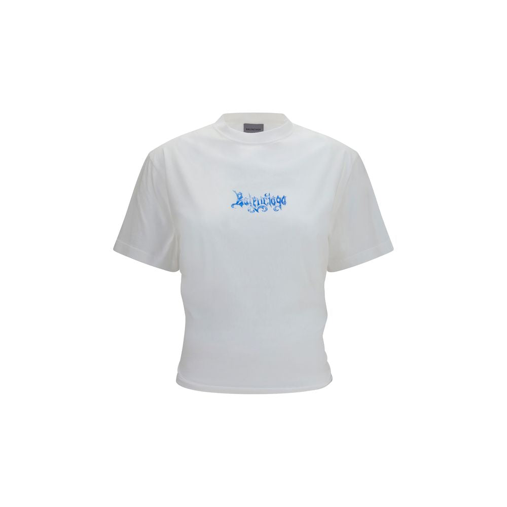 Balenciaga White Cotton T-Shirt Balenciaga