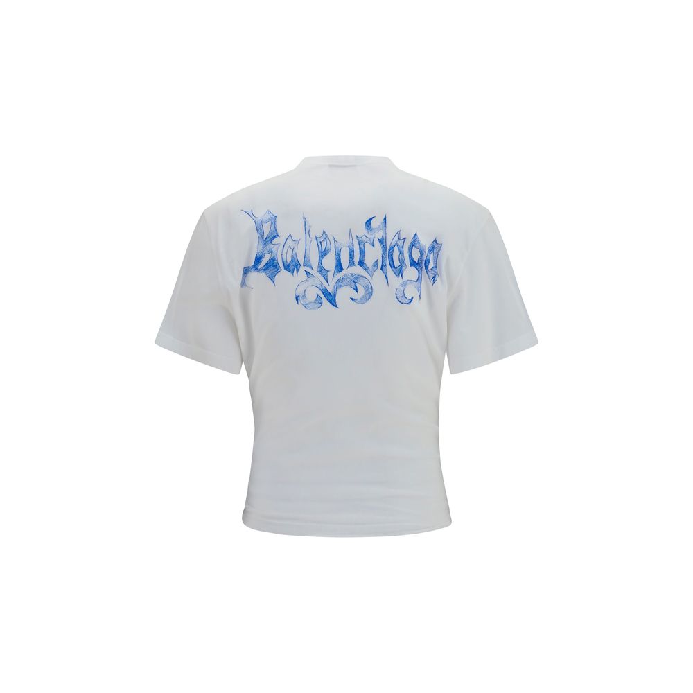 Balenciaga White Cotton T-Shirt Balenciaga