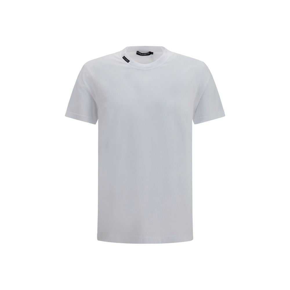 Dolce & Gabbana White Cotton T-Shirt Dolce & Gabbana