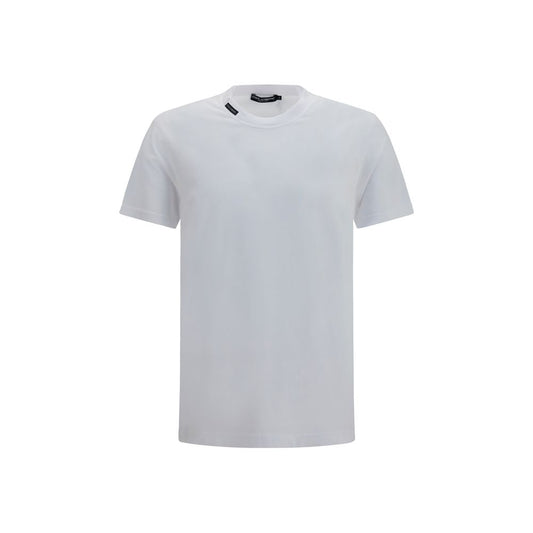 Dolce & Gabbana White Cotton T-Shirt Dolce & Gabbana