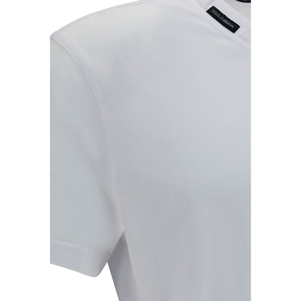 Dolce & Gabbana White Cotton T-Shirt Dolce & Gabbana