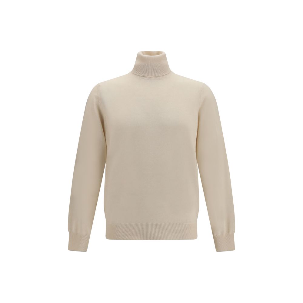 Brunello Cucinelli Beige Cashmere Turtleneck Brunello Cucinelli