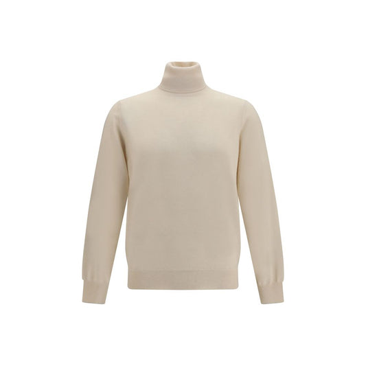 Brunello Cucinelli Beige Cashmere Turtleneck Brunello Cucinelli