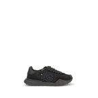 Dolce & Gabbana Black Calf Leather Bos Taurus Chunky Sneakers Dolce & Gabbana