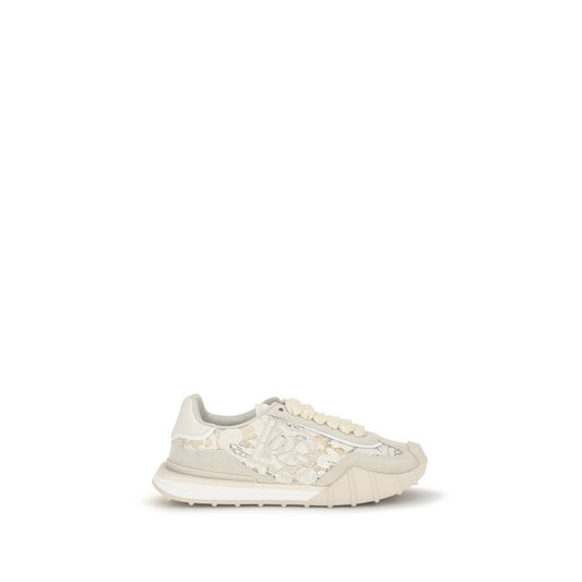 Dolce & Gabbana Beige Calf Leather Bos Taurus Sneakers Dolce & Gabbana