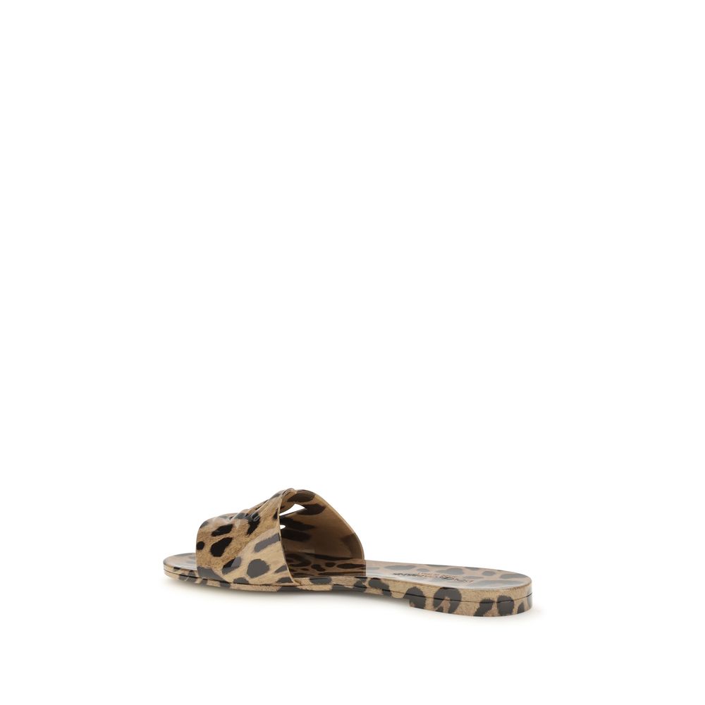 Dolce & Gabbana Multicolor Rubber Flat Sandals Dolce & Gabbana