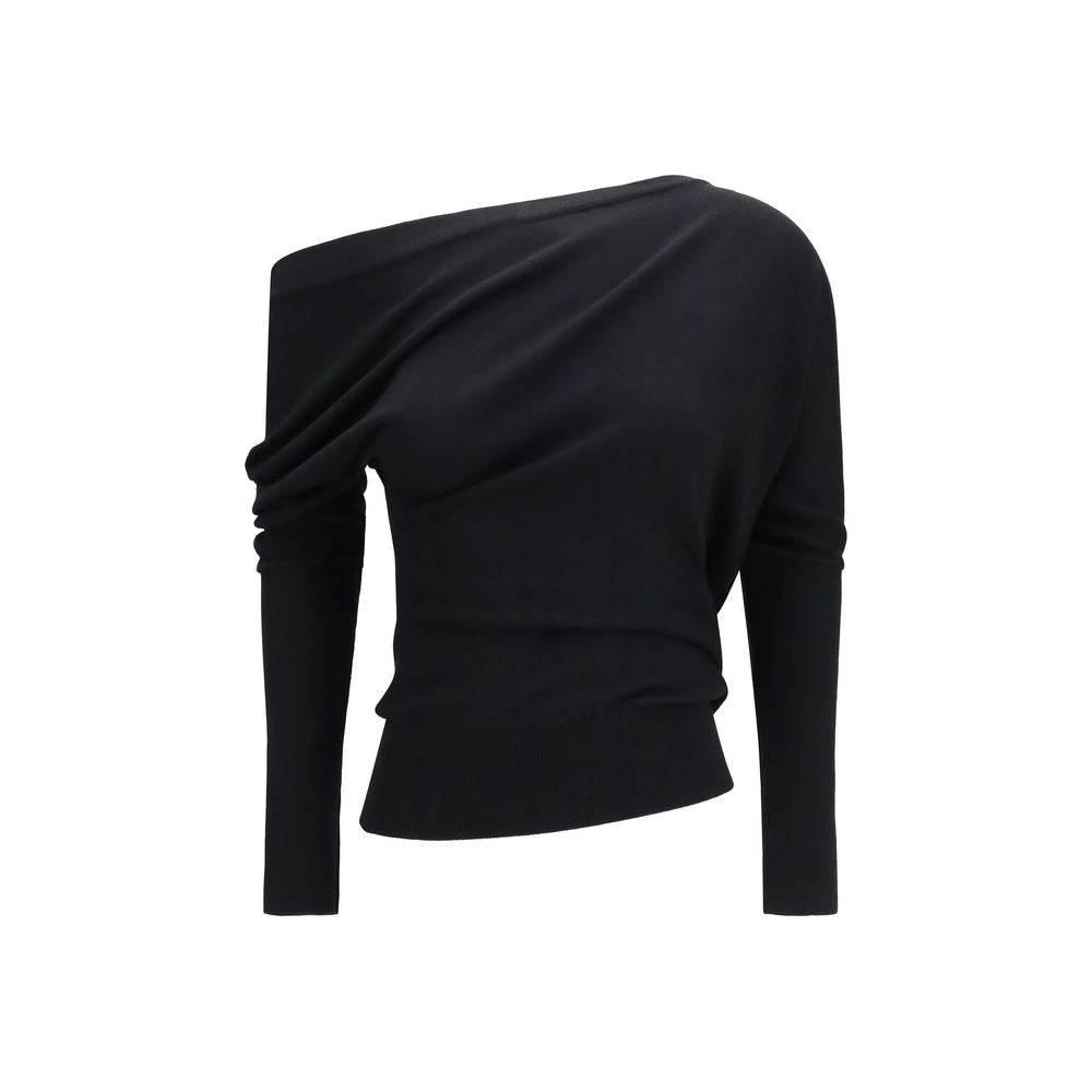 Tom Ford Black Wool Oves Aries Sweatshirt Tom Ford