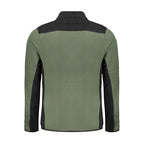 Norway 1963 green polyester men's sweater with a crew neckline and ribbed cuffs and hem, casual and comfortable style.