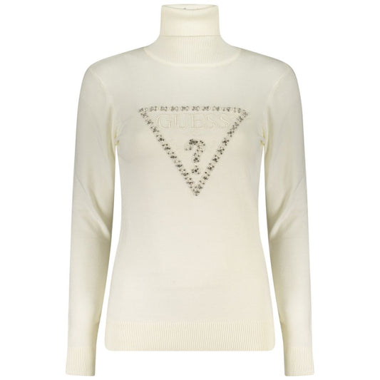 Guess Jeans Bianco Viscosa Donna Maglia Guess Jeans