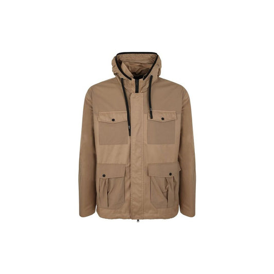 Herno Brown Cotton Shell Jacket