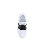 Valentino Garavani White Calf Leather Bos Taurus Low Top Sneakers - Eljoys Fashion 