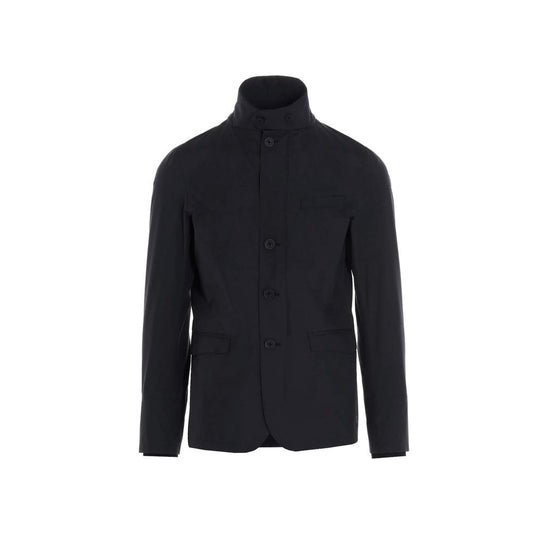 Herno Black Polyester Full-Length Jacket