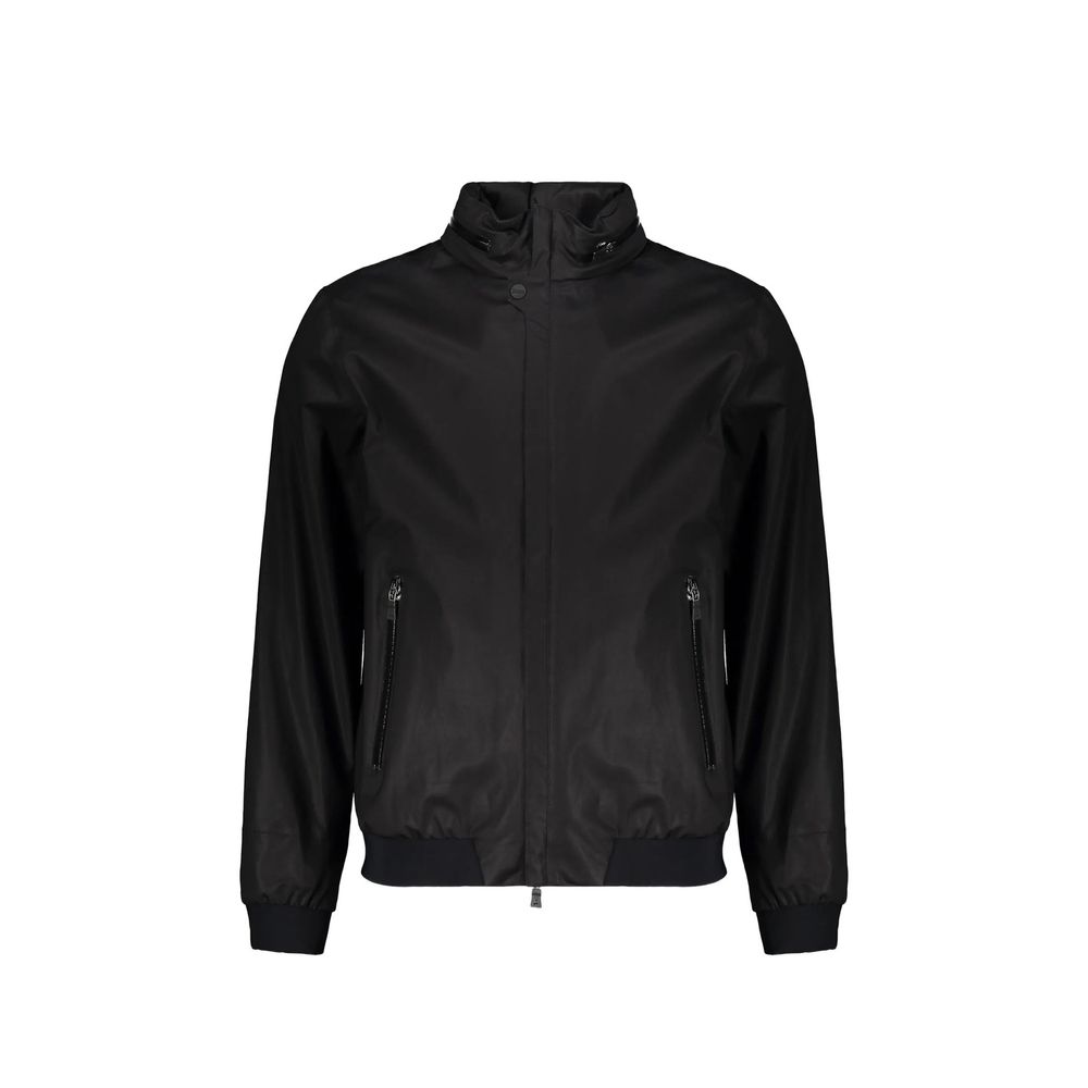 Herno Black Cotton Bomber