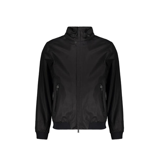 Herno Black Cotton Bomber