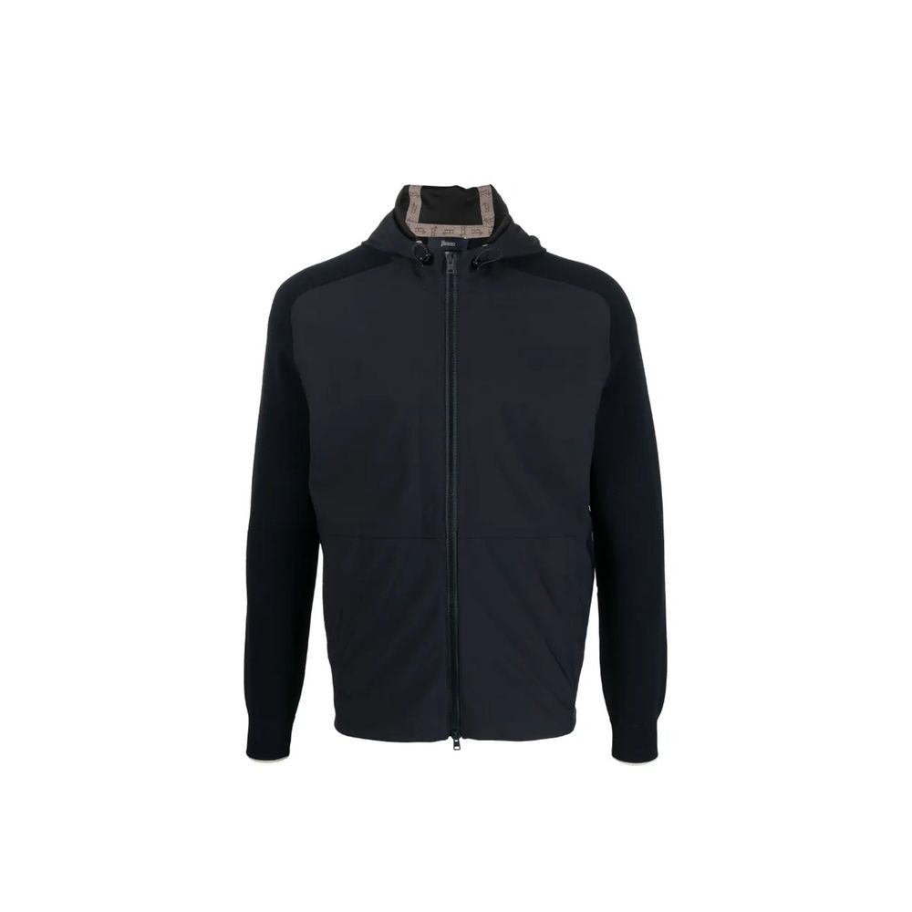 Herno Blue Cotton Shell Jacket