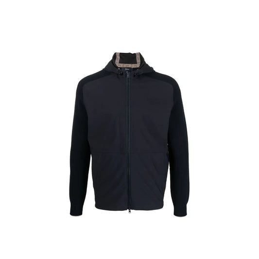 Herno Blue Cotton Shell Jacket