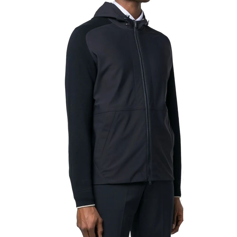 Herno Blue Cotton Shell Jacket