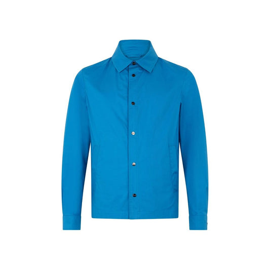 Herno Blue Cotton Full-Length Jacket