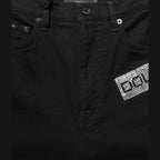 Dolce & Gabbana Black Grace Rhinestone HighWaist Denim Jeans