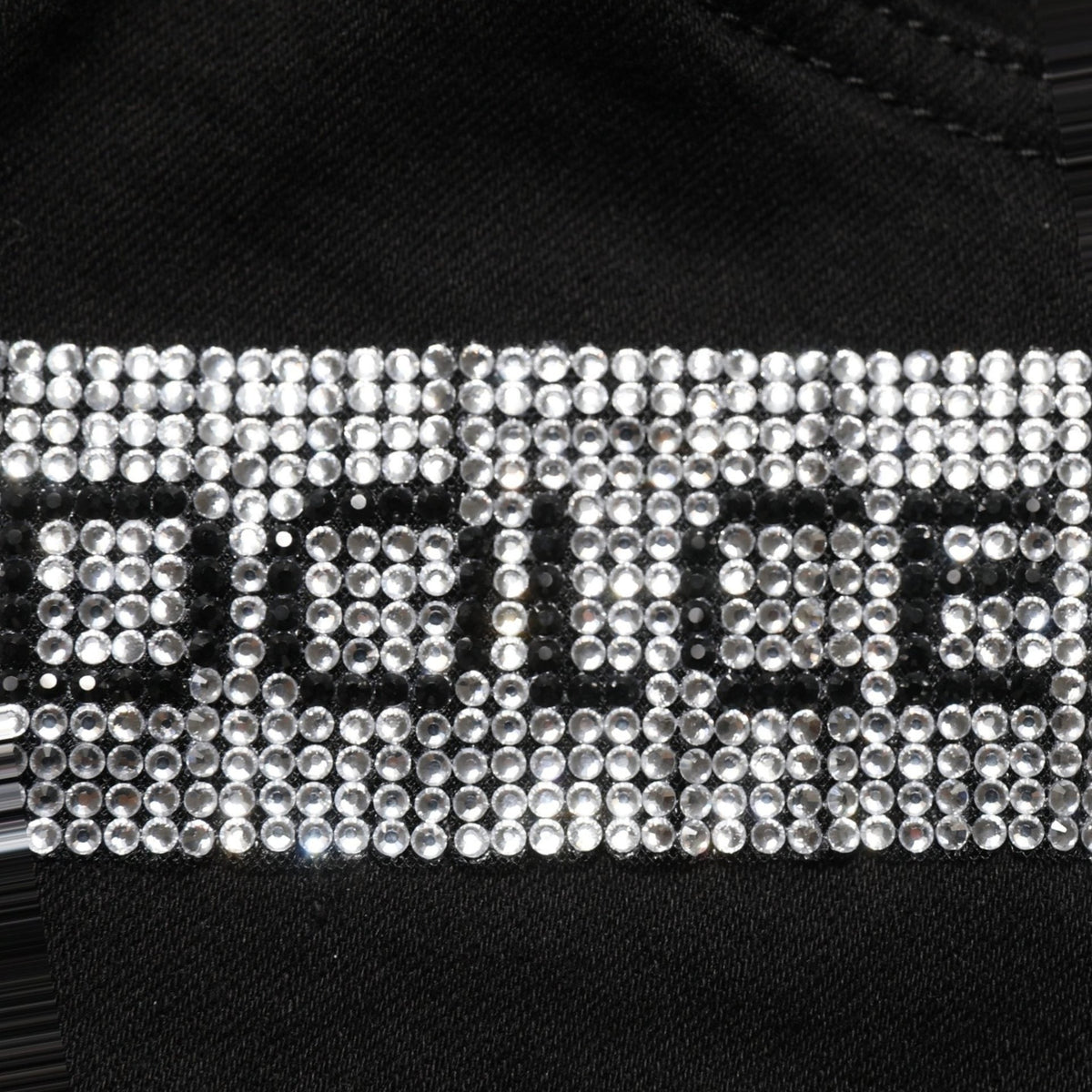 Dolce & Gabbana Black Grace Rhinestone HighWaist Denim Jeans