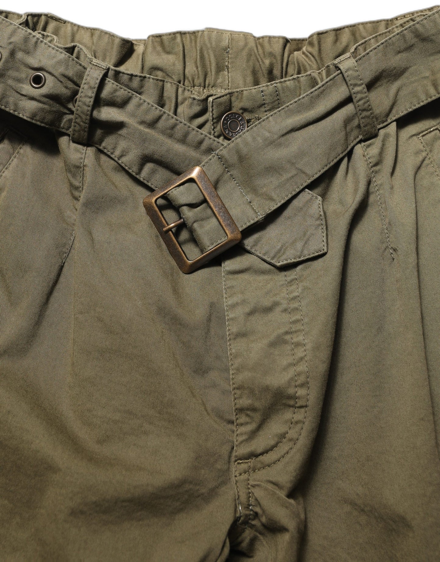 Dolce & Gabbana Olive Green High Waist Cargo Trouser Pants Dolce & Gabbana