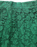 Dolce & Gabbana Green Lace High Waist Mermaid Midi Skirt Dolce & Gabbana
