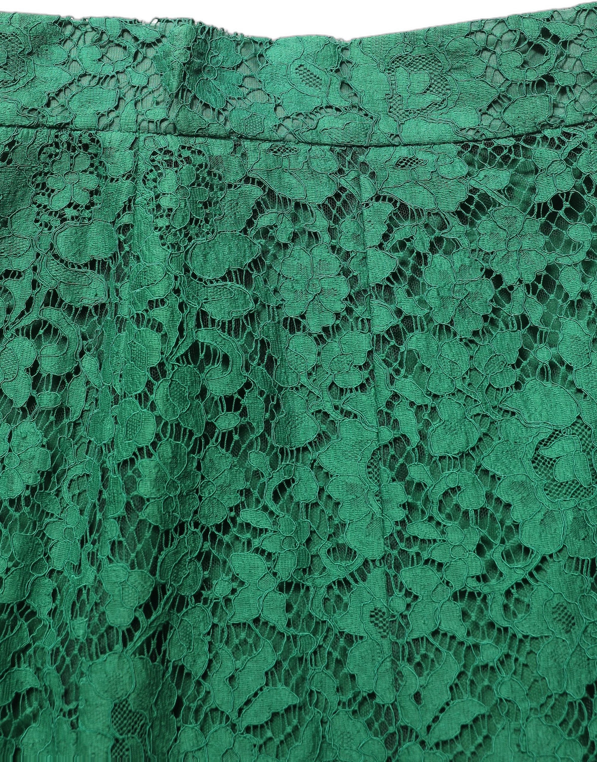 Dolce & Gabbana Green Lace High Waist Mermaid Midi Skirt Dolce & Gabbana