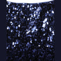 Dolce & Gabbana Blue Sequin High Waist PencilCut Midi Skirt Dolce & Gabbana