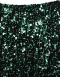 Dolce & Gabbana Green Sequin High Waist Pencil Cut Midi Skirt Dolce & Gabbana
