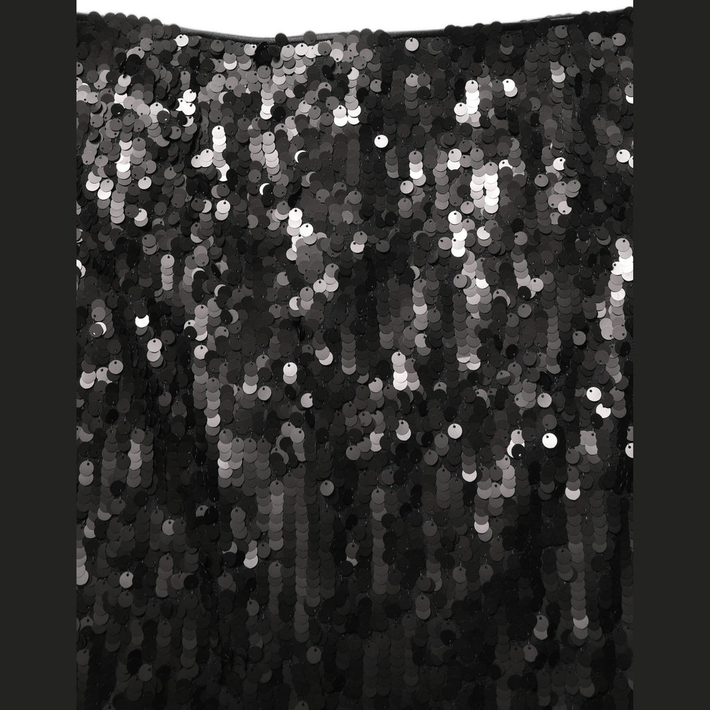 Dolce & Gabbana Black Sequin High Waist Pencil Midi Skirt Dolce & Gabbana
