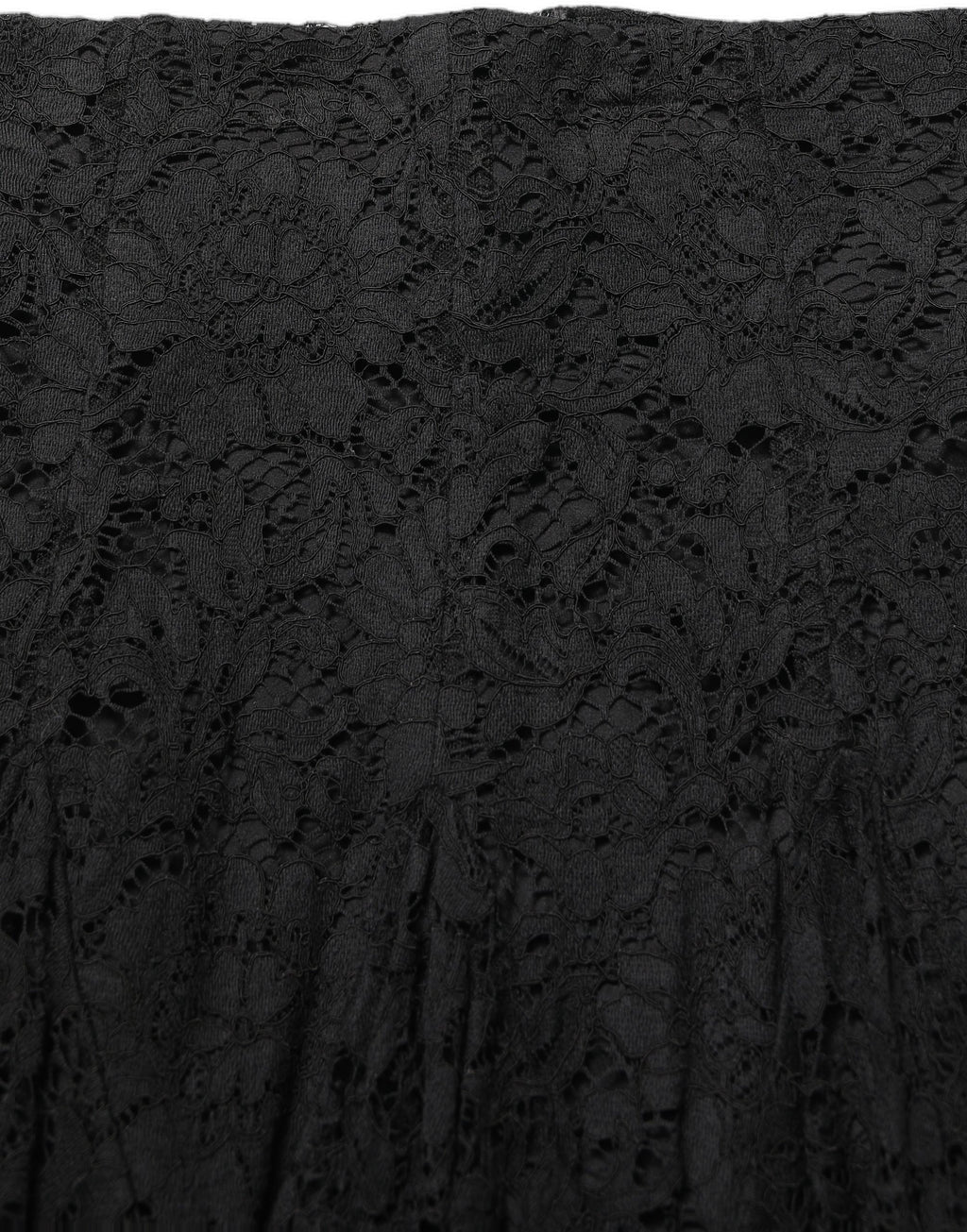 Dolce & Gabbana Black Floral Cut Out Lace A-line Mini Skirt Dolce & Gabbana