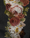 Dolce & Gabbana Black Floral Macramé High Waist A-line Skirt Dolce & Gabbana