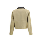 Givenchy Beige Cotton Leather Jacket