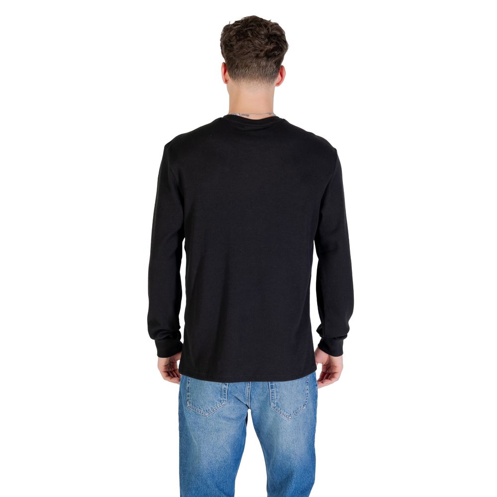 Calvin Klein Jeans Black Cotton Long Sleeve T-Shirt Calvin Klein Jeans