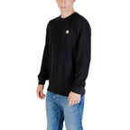 Calvin Klein Jeans Black Cotton Long Sleeve T-Shirt Calvin Klein Jeans