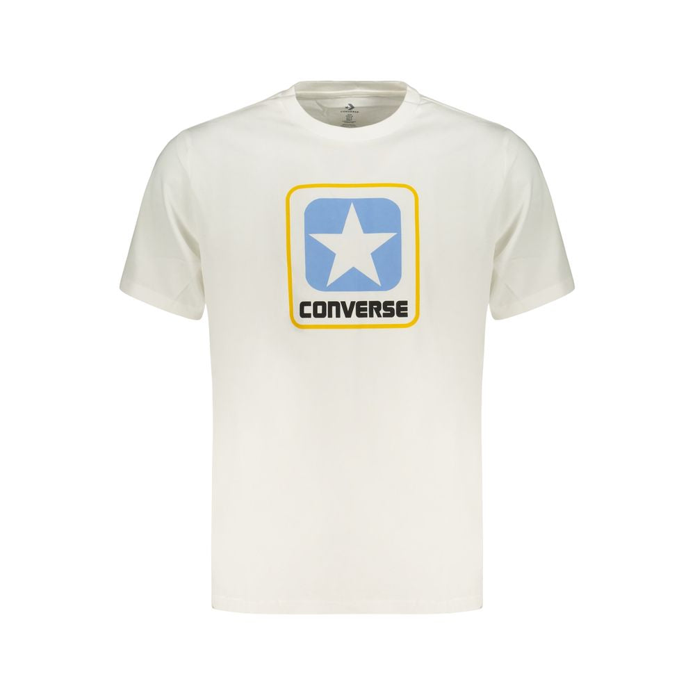 Converse White Cotton Men's T-Shirt Converse