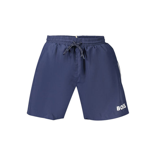 Hugo Boss Blue Polyester Men's Swimwear Hugo Boss