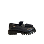 Santoni Blue Leather Men Loafer