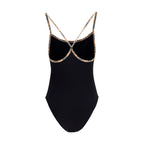 Burberry Black Elastane One-Piece Swimsuit