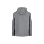 Herno Gray Virgin Wool Shell Jacket