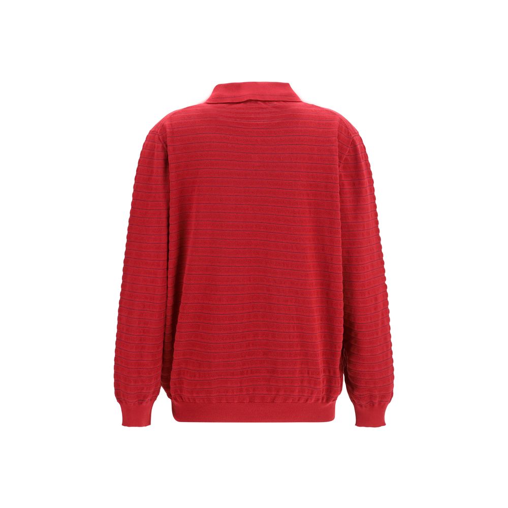 Miu Miu Bordeaux cotton sweatshirt featuring a relaxed fit and classic crew neckline, showcased on a plain background.