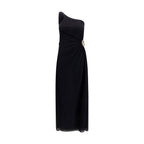 Oséree Black Polyamide Cocktail Dress
