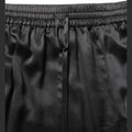 Dolce & Gabbana Black Lace Trimmed Satin Side Slit Skirt Dolce & Gabbana
